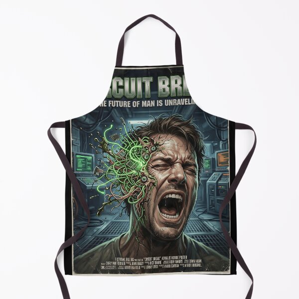 Item preview, Circuit Break Retro 80s Cyberpunk Horror Movie Poster Sci-Fi Body Horror designed and sold by OUTPOST-31.