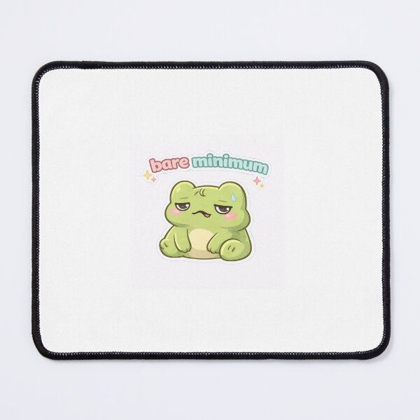 Item preview, Kawaii Frog “Bare Minimum” | Cute Lazy Frog Sticker designed and sold by AidaAviles.