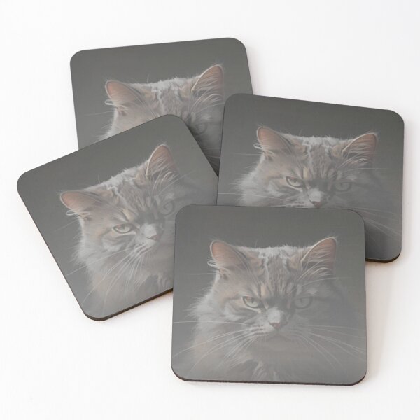 Item preview, The stare from a cat designed and sold by Refinedpaws.