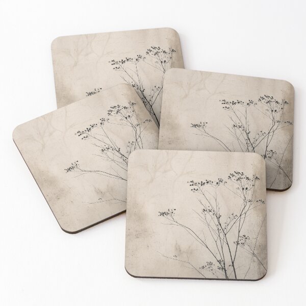 Item preview, Japandi and wabi sabi vintage woodblock paintings inspired abstract herbs designed and sold by filigreedigital.