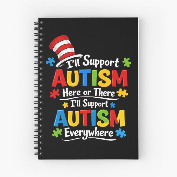 Item preview, I'll Support Autism Here Or There Everywhere design, Autism Acceptance Puzzle Gift, Dr Seuss Style Autism Awareness Graphic designed and sold by AsturShop.