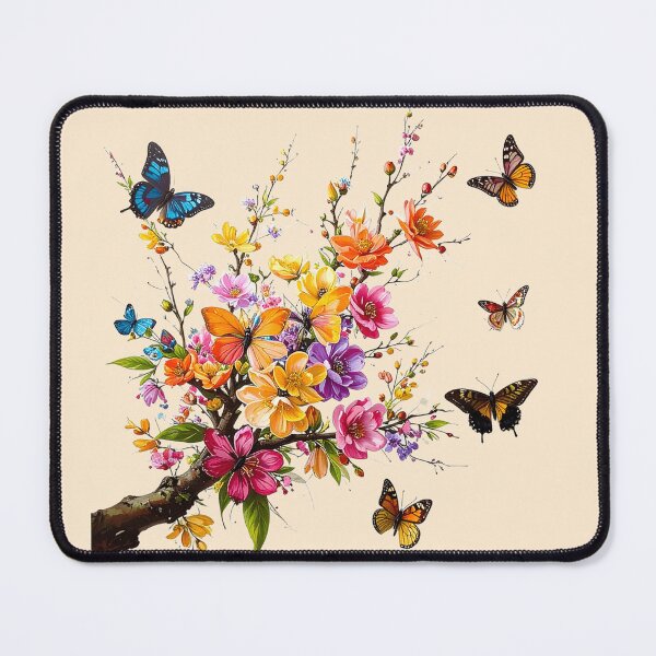 Item preview, Colourful Flowers and butterflies designed and sold by Creative Visualize.