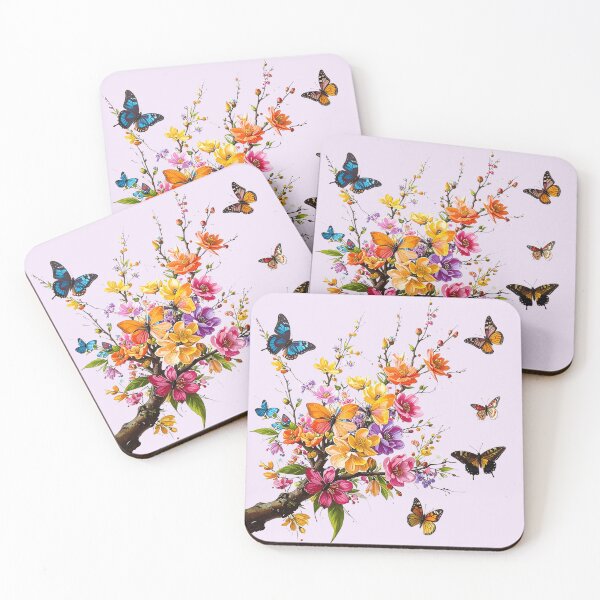 Item preview, Colourful Flowers and butterflies designed and sold by Creative Visualize.