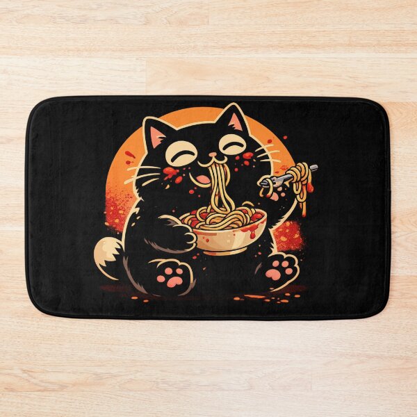 Item preview, Cat Eating Spaghetti designed and sold by Bannie.