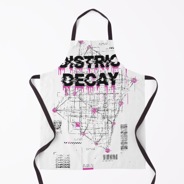 Item preview, District Decay Pink Glitch designed and sold by Raw-Ink.