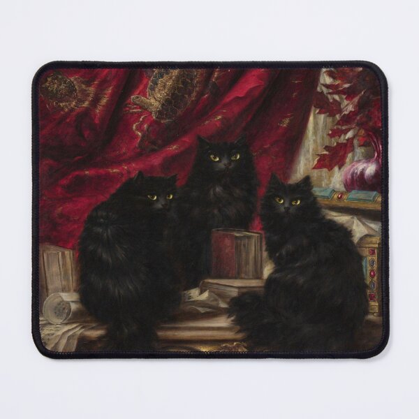 Item preview, Black Cats Gothic Baroque Vintage Painting Dark Aesthetic Cat Lovers Gift designed and sold by RickE.