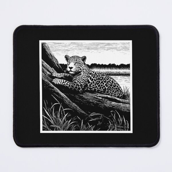 Item preview, "Brazilian Pantanal Whispers: A Jaguar Onça Pintada Linocut Collection" designed and sold by Helios Be. Lavsh.