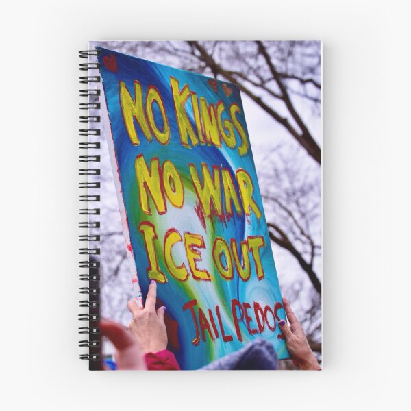 Item preview, No Kings No War Ice Out Protest Sign – Political Resistance Photography designed and sold by aadventures.