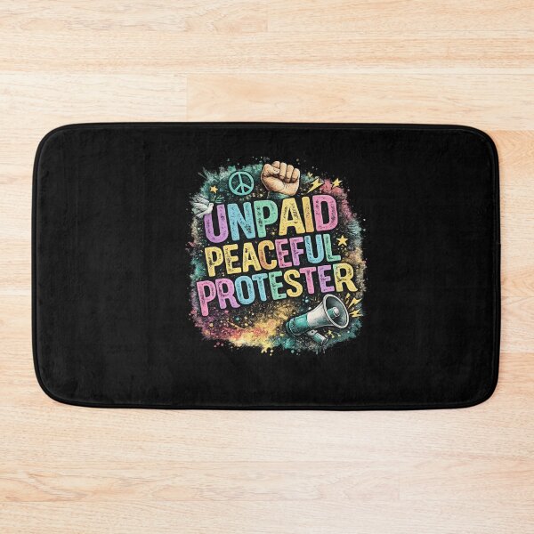 Item preview, Unpaid Peaceful Protester, Retro Activist Sublimation Design, Social Justice Protest  designed and sold by YourgiftShop.