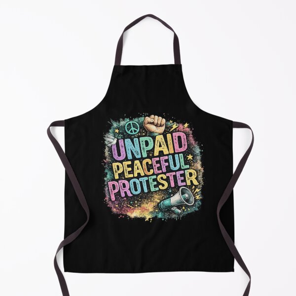 Artikelvorschau, Unbezahlter friedlicher Demonstrant, Retro-Aktivisten-Sublimationsdesign, Protest für soziale Gerechtigkeit entworfen und verkauft von YourgiftShop.