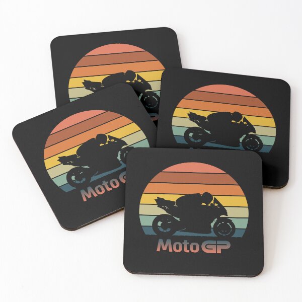 Item preview, Vintage MotoGP Ducati Sunset Pilot Silhouette – Retro Racing Design designed and sold by Fan Art Station .