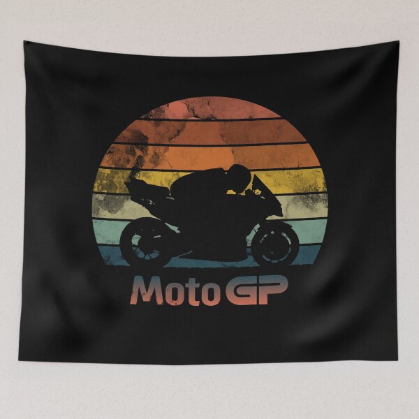 Item preview, Vintage MotoGP Sunset Pilot Ducati Silhouette – Grunge Retro Racing Design Peeling paint designed and sold by Fan Art Station .