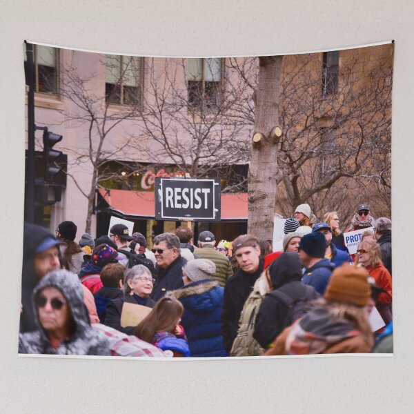 Item preview, Resist Protest Sign – Crowd Resistance Photography designed and sold by aadventures.