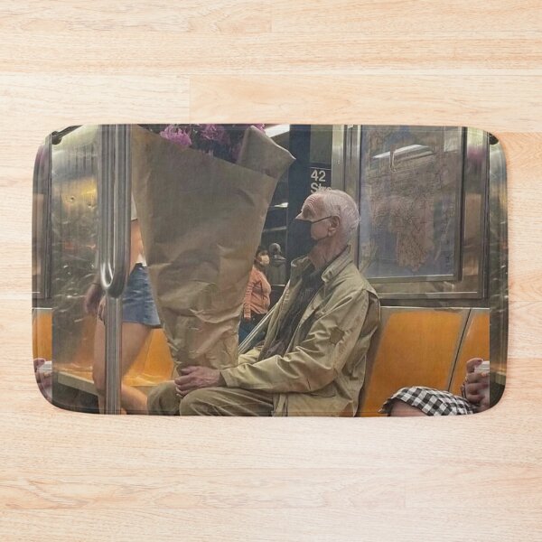 Item preview, Elderly man holding large bouquet meme designed and sold by AnimeHentaiArt.