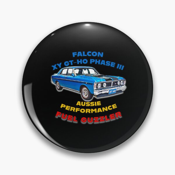 Item preview, Ford Falcon XY GT HO Phase III Blue Aussie Muscle Car Illustration Classic Australian Performance Fuel Guzzler designed and sold by Michael van der Hoorn.