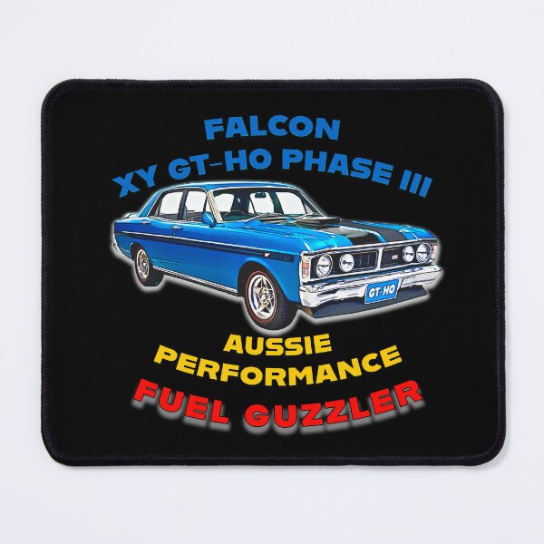 Item preview, Ford Falcon XY GT HO Phase III Blue Aussie Muscle Car Illustration Classic Australian Performance Fuel Guzzler designed and sold by Michael van der Hoorn.
