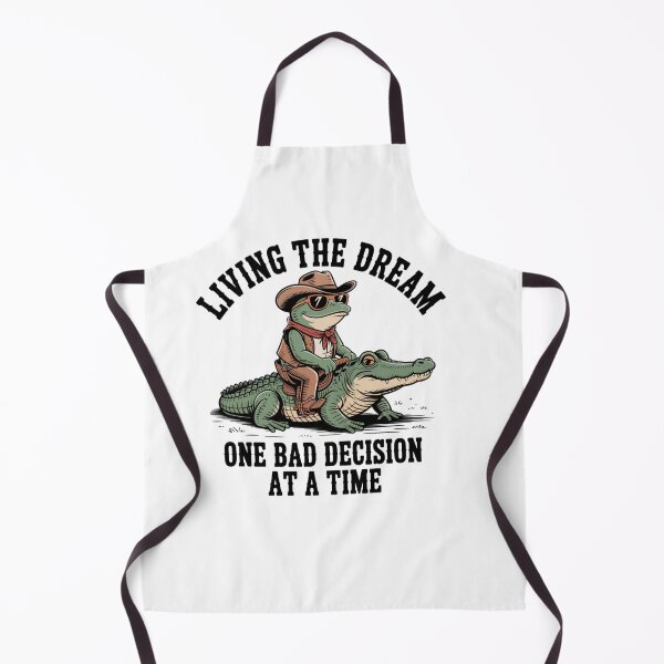 Item preview, Badass frog on alligator designed and sold by therapymama.