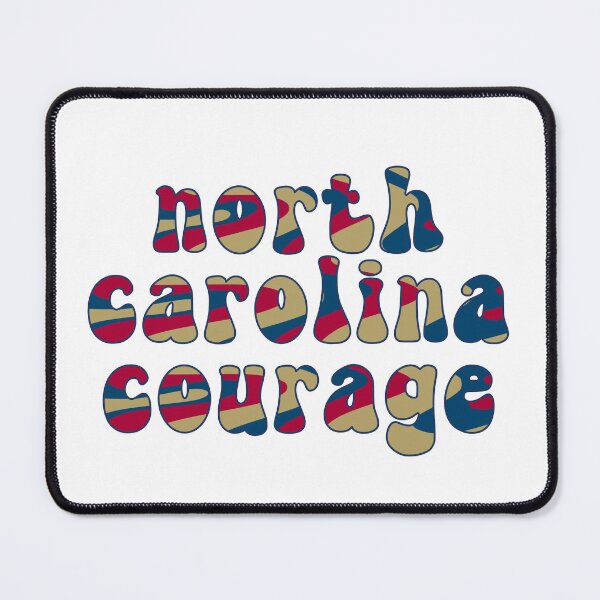 Item preview, North Carolina Courage NWSL Groovy Retro Font designed and sold by coffeepolicy.