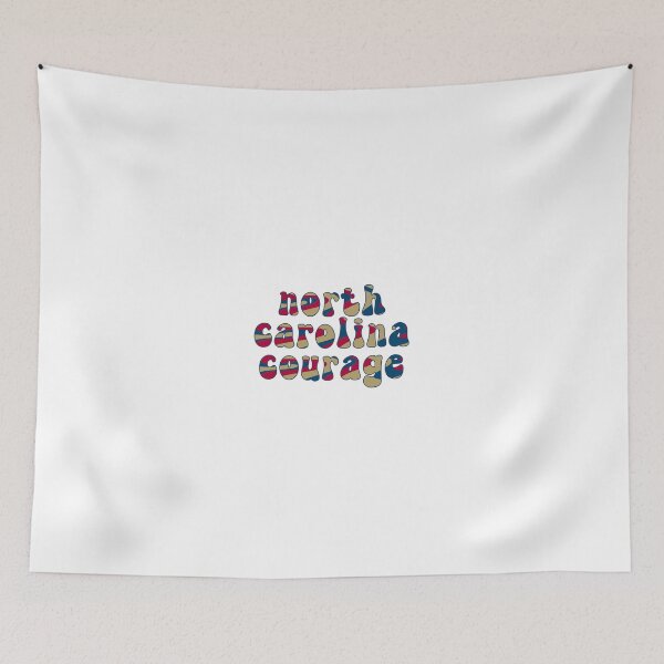 Item preview, North Carolina Courage NWSL Groovy Retro Font designed and sold by coffeepolicy.