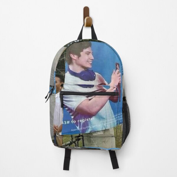 Item preview, Young boy looks at large advertisement meme designed and sold by AnimeHentaiArt.