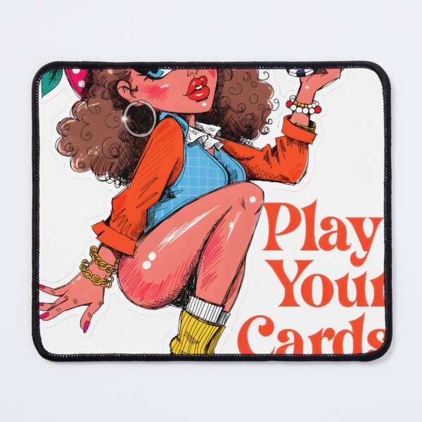 Item preview, A cartoon woman holding poker chips on transparent background designed and sold by Creative88Art.