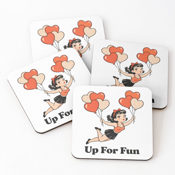 Item preview, A cartoon woman holding heart balloons on transparent background designed and sold by Creative88Art.