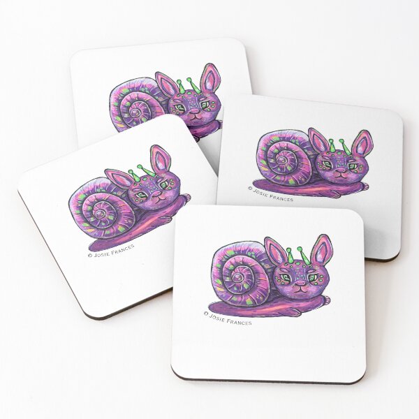 Item preview, Sassy Snail Bunny Alien (no background for stickers) designed and sold by Ruby Tiger Creations.