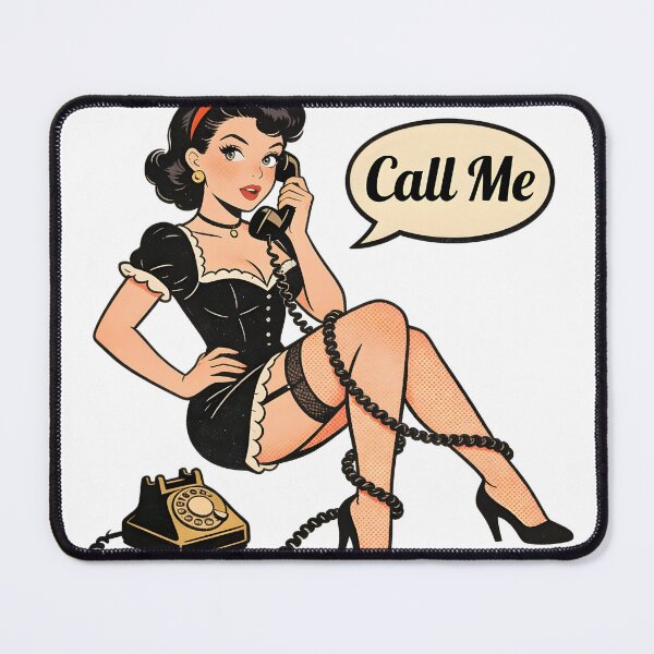Item preview, A cartoon woman talking on the phone with a speech bubble on transparent background designed and sold by Creative88Art.