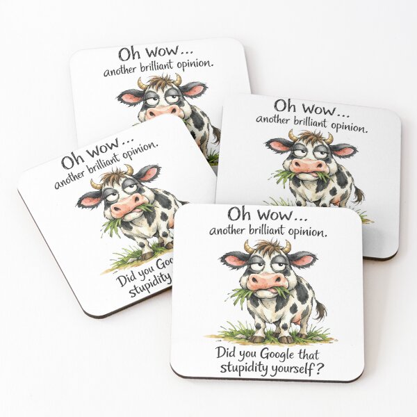 Item preview, Sarcastic cow designed and sold by Curious Frog.