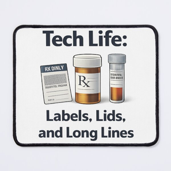 Item preview, Tech Life Labels Lids Long Lines designed and sold by Howard Crafts and Wares.