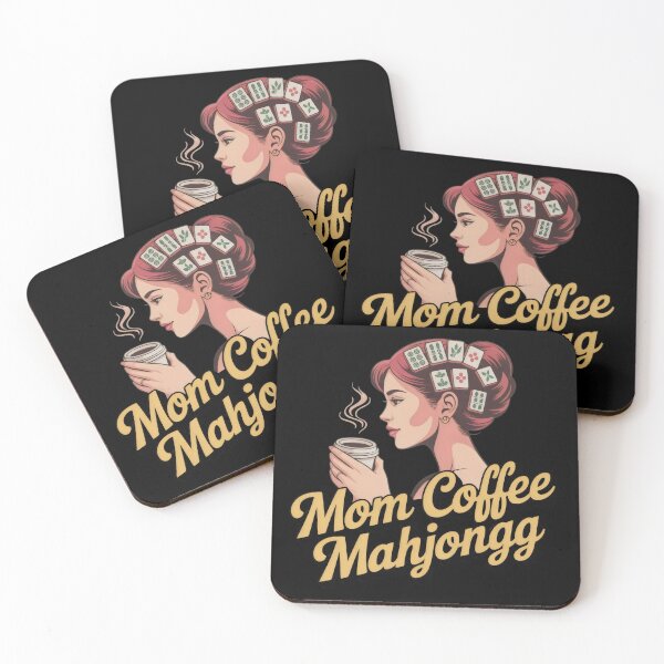 Item preview, Mahjong Mom Coffee Lover Shirt – Cute Gift for Mahjongg Player Moms designed and sold by WearVerse440.