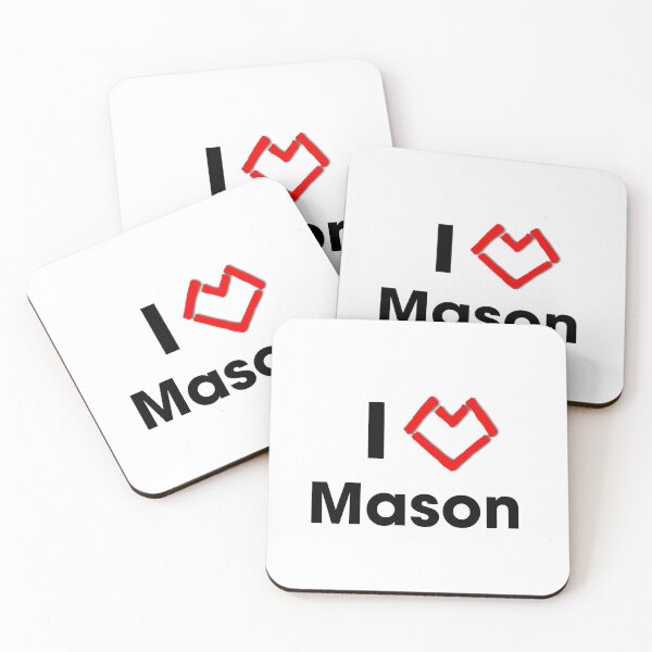 Item preview, I love Mason (midnighter heart)  designed and sold by Gabriella  Goldberg.