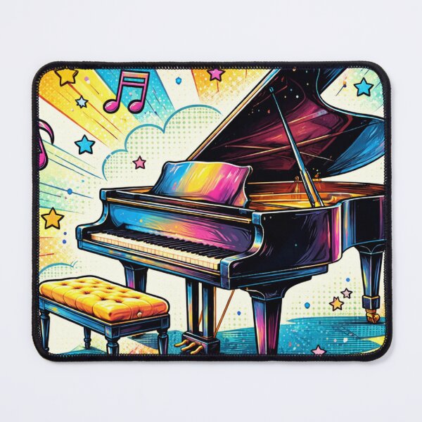 Item preview, Colorful Piano Pop Art Poster Design designed and sold by BlairWynne.