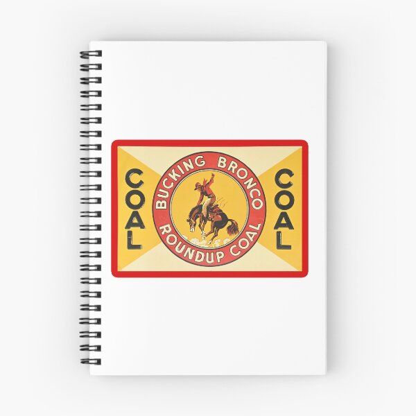 Item preview, Vintage Bucking Bronco Roundup Coal designed and sold by QuayTradingCo.