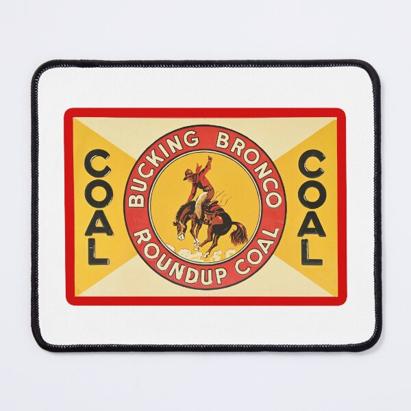 Item preview, Vintage Bucking Bronco Roundup Coal designed and sold by QuayTradingCo.