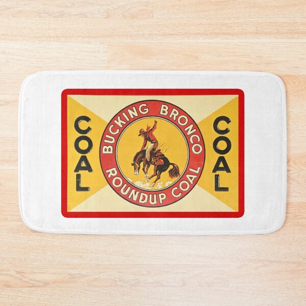 Item preview, Vintage Bucking Bronco Roundup Coal designed and sold by QuayTradingCo.