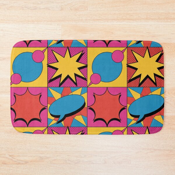 Item preview, Pop Art Comic Seamless Pattern – POW! Stars & Speech Bubbles designed and sold by Midnight Veil Designs.
