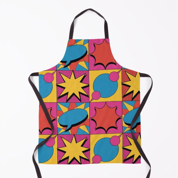 Item preview, Pop Art Comic Seamless Pattern – POW! Stars & Speech Bubbles designed and sold by Midnight Veil Designs.