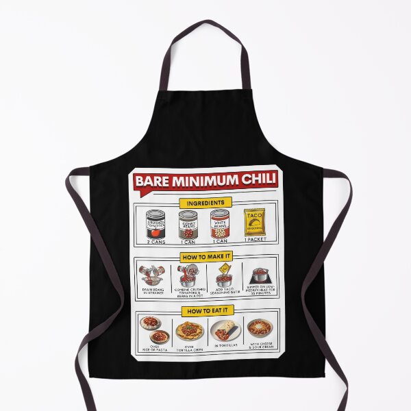Item preview, Bare Minimum Chili Recipe- Minimalist Kitchen Art designed and sold by SHELOPS.
