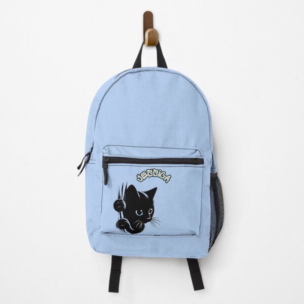 Item preview, Personalized Black Cat Design – Custom Name Cute Kitten – Kawaii Cat Gift for Cat Lovers, Kids & Teens designed and sold by CozyBlobStudio.