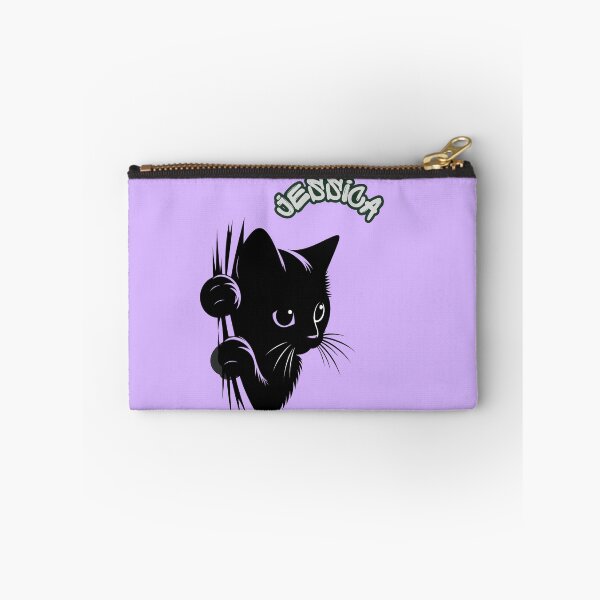 Item preview, Personalized Black Cat Design – Custom Name Cute Kitten – Kawaii Cat Gift for Cat Lovers, Kids & Teens designed and sold by CozyBlobStudio.