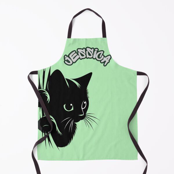 Item preview, Personalized Black Cat Design – Custom Name Cute Kitten – Kawaii Cat Gift for Cat Lovers, Kids & Teens designed and sold by CozyBlobStudio.