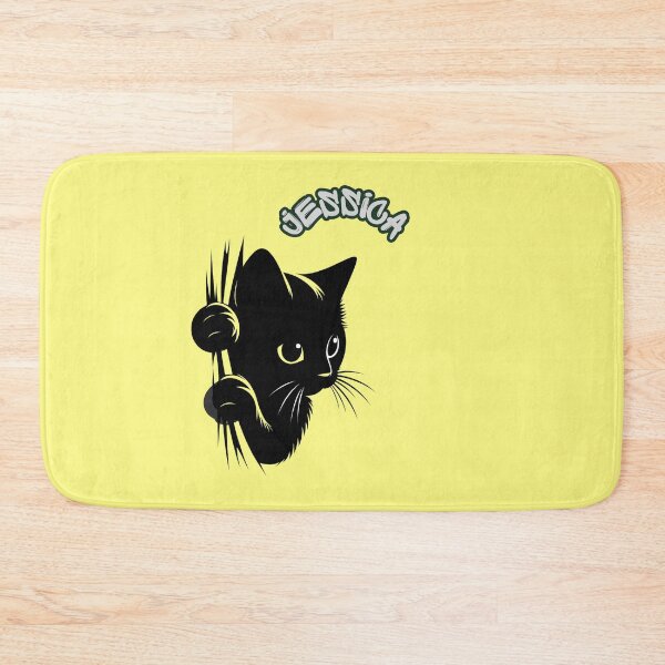 Item preview, Personalized Black Cat Design – Custom Name Cute Kitten – Kawaii Cat Gift for Cat Lovers, Kids & Teens designed and sold by CozyBlobStudio.