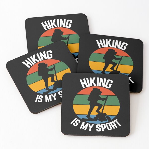 Item preview, Retro Sunset Hiker - Vintage Outdoor Mountaineer designed and sold by Creative Spark.