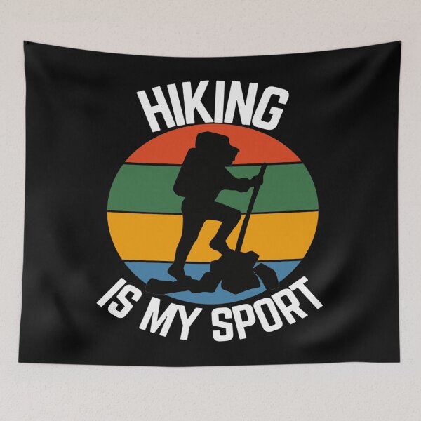 Item preview, Retro Sunset Hiker - Vintage Outdoor Mountaineer designed and sold by Creative Spark.