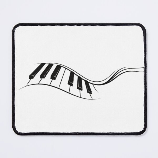 Item preview, Minimal Piano Keys Flow Line Art designed and sold by BlairWynne.