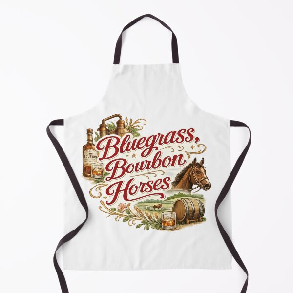 Item preview, Derby Bluegrass Bourbon Horses Kentucky Western Vintage Design designed and sold by All I Need Designs.