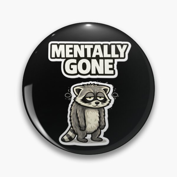 Item preview, Mentally checked out Raccoon Funny Meme Shirt Introvert Humor designed and sold by piotr_chojnacki_art.