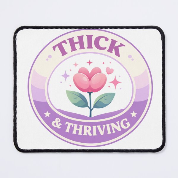 Item preview, Thick & Thriving Cute Body Positive Aesthetic Sticker designed and sold by RottenThreads.
