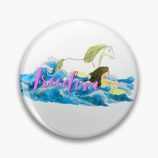 Item preview, Freedom - Gallop on the Watercolor Sea designed and sold by ArleneBetfre.